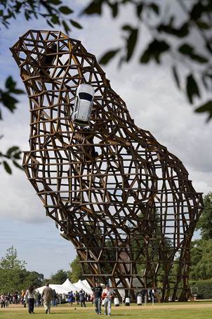 Land Rover’s car sculpture