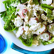 New Potato and Chicken Salad with Yogurt Chive Dressing