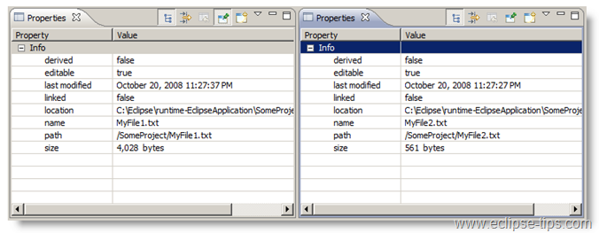 Multi instance Property view