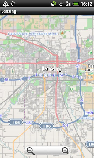 Lansing Street Map