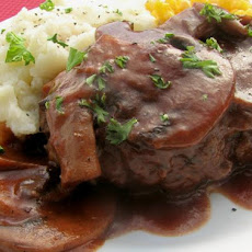 Satan's Salisbury Steaks With Mushroom Sauce