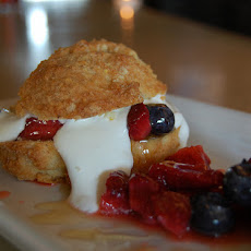 Berry-Cherry-Banana Shortcake