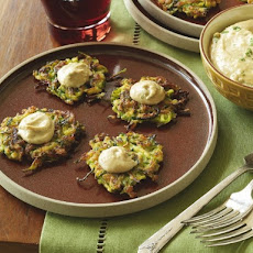 Kosher Revolution's Middle-Eastern Zucchini Cakes with Tahini Sauce