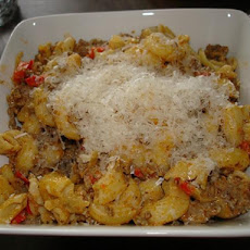 Ground Turkey Paprikash and Macaroni