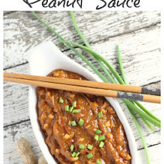 Three Ingredient Asian Style Peanut Sauce