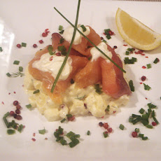 Apple Tartare with Smoked Salmon