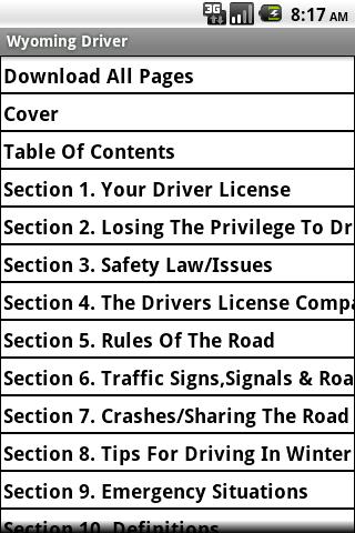 Wyoming Driver Handbook