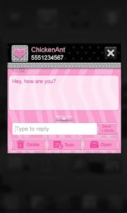 How to install Pink Zebra Go SMS Theme patch 2.0 apk for android