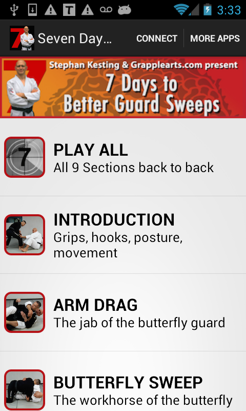 Android application 7 Day Better BJJ Guard Sweeps screenshort
