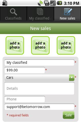 nearby-classifieds for android screenshot