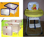 Combo Corralito  Silla De Comer Plegable