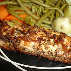 Garlic Ginger Crust Salmon