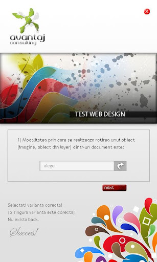 test web design