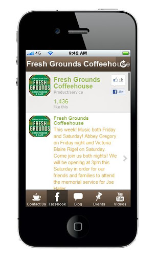 【免費商業App】Fresh Grounds Coffeehouse-APP點子