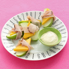 Ham-and-Apple Wraps with Dip