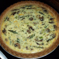 Ida's Asparagus and Mushroom Quiche