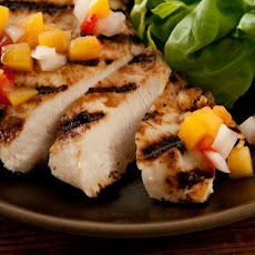 Buttermilk Chicken with Peach-Tomato Salsa Recipe