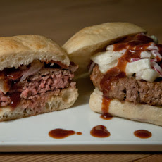 Lamb Burger with Fennel Cucumber Relish & Pomegranate Ketchup