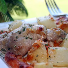 Zesty One Pan Chicken and Potato Bake