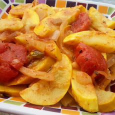 Sauteed Yellow Squash and Tomatoes