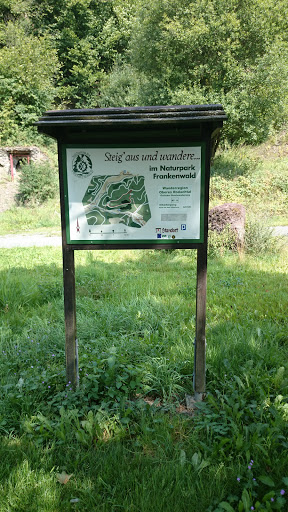 Wegweiser Im Naturpark Frankenwald 