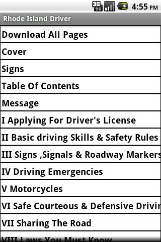 Rhode Island Driver Handbook