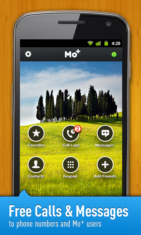 Android application Free Calls &amp; Text by Mo+ screenshort