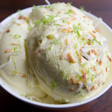 Toasted Coconut and Lime Ice Cream