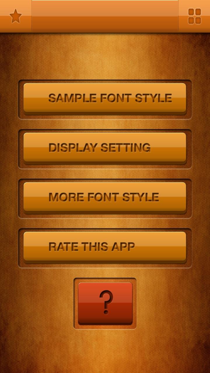 Android application 50 Fonts for Samsung Galaxy 12 screenshort