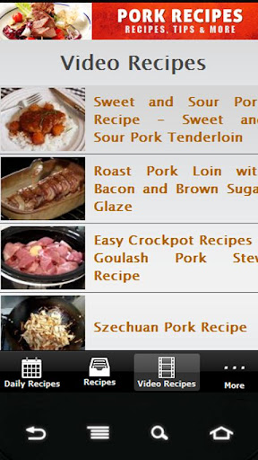 【免費生活App】Pork Recipes!-APP點子