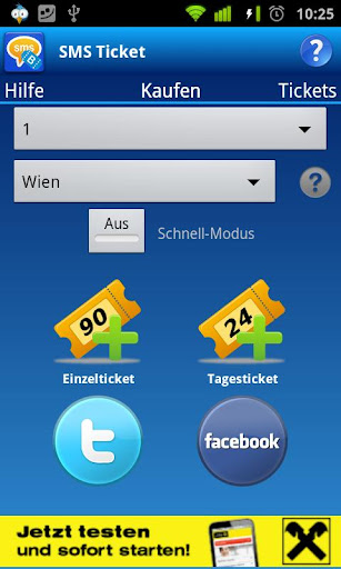 SMS Ticket Österreich