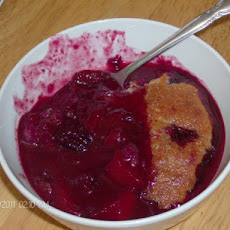 Fresh Peach and Blackberry Cobbler