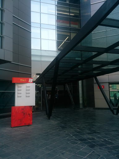Glass Arch at ClusterB Entrance