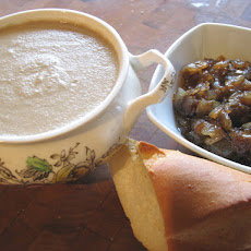Apple Brandy Chicken Liver Mousse with Balsamic Onions