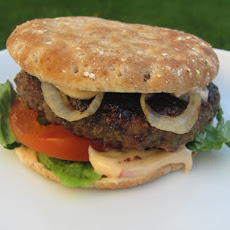 Jamaican Jerk Burger with Chipotle-Orange Mayonnaise