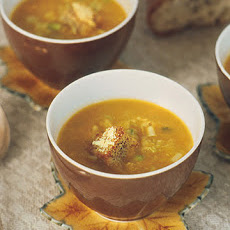 Ginger Squash Soup with Parmesan Croutons