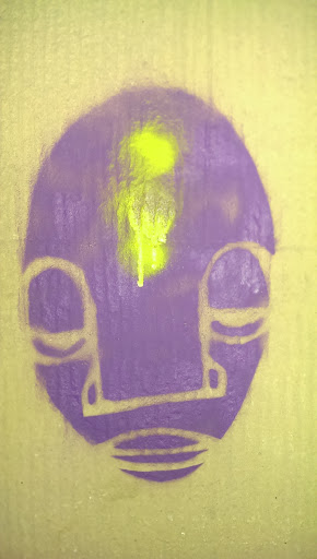 Alien Head Art Grafitti