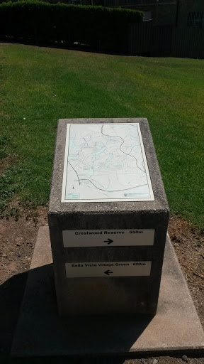 Crestwood Cycleway Map