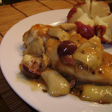 Mediterranean Champagne Chicken With Artichoke Hearts and Olives