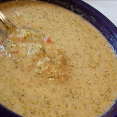 Creamy Broccoli Tomato Cheese Soup