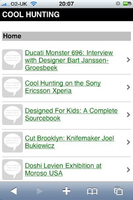Cool Hunting: iPhone Version