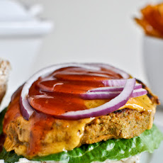 BBQ Cheddar Chickpea Burgers