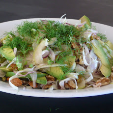 Asian Pear,Fennel and Lotsa Nuts Salad