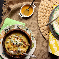 Blue Cheese, Hazelnut, and Honey Polenta