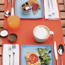 Ham, Swiss, and Tomato Strata