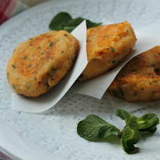 Two Potato Cutlets with Mint and Cumin