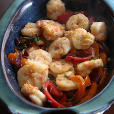 Cinco de Mayo Mango Shrimp Fajita