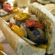 Sausage & Peppers Subs With Creamy Italian Spread