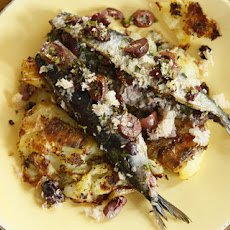 Roasted Sardines with Smashed Potatoes Recipe