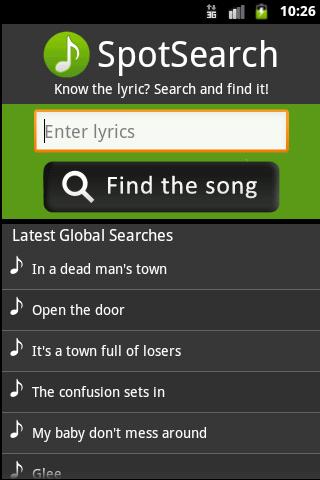 spotsearch-for-spotify-ads for android screenshot